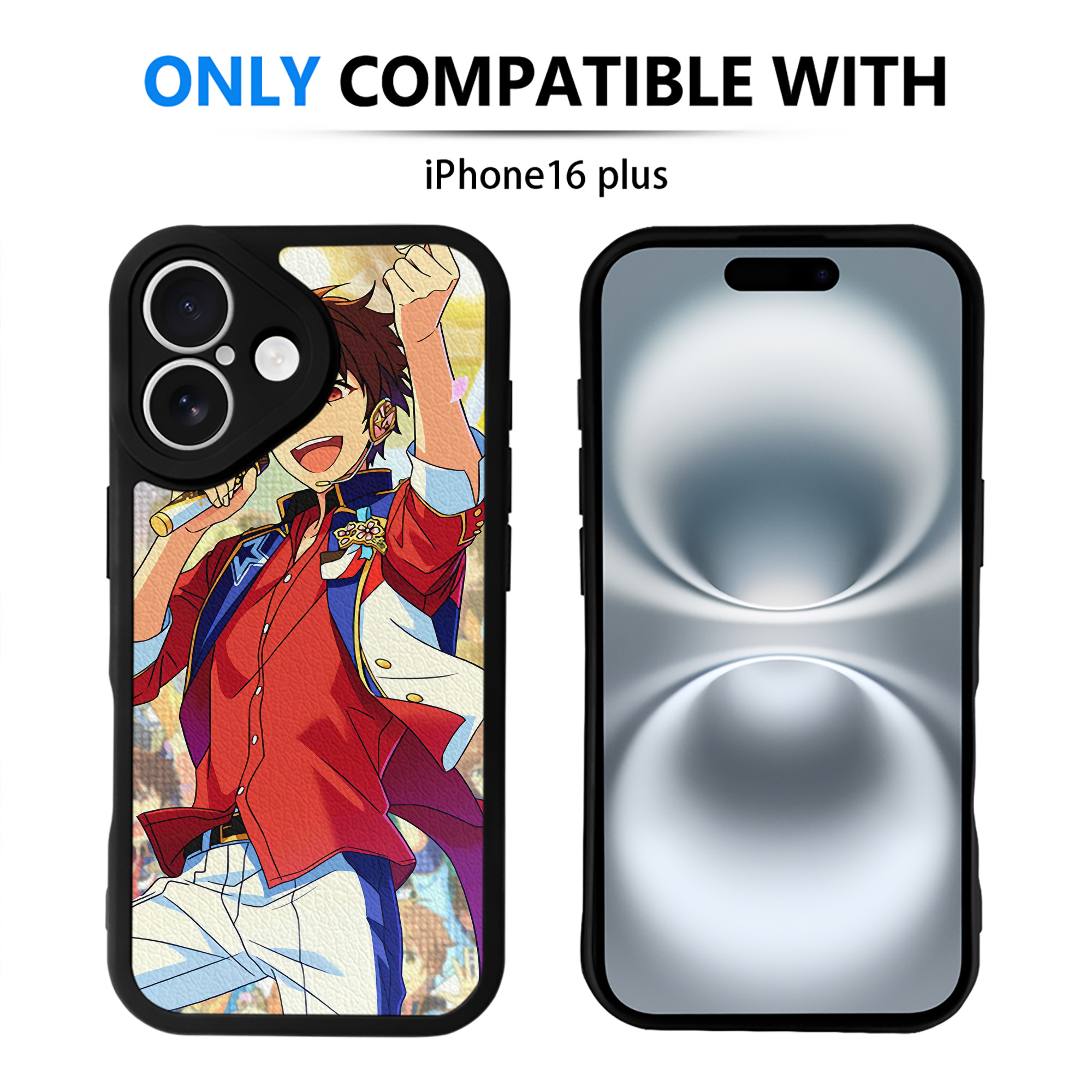 （画像用） あんさんぶるスターズ! Ensemble Stars 【iPhone 16シリーズ対応】シリコンスマホケース（レザー調） 材質：シリコン